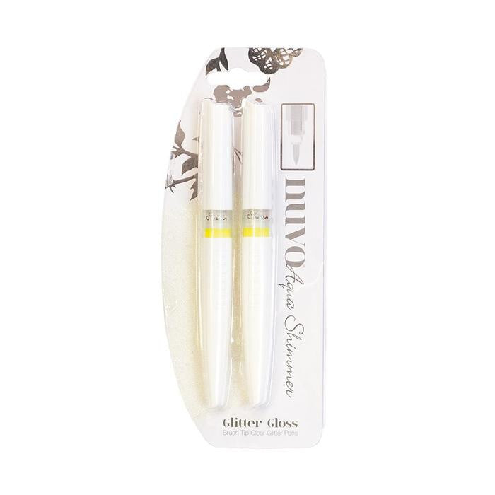 Nuvo Aqua Shimmer Pens Glitter Gloss  2 Pack